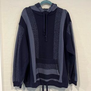 Lucky Brand Navy Blue Poncho style sweater